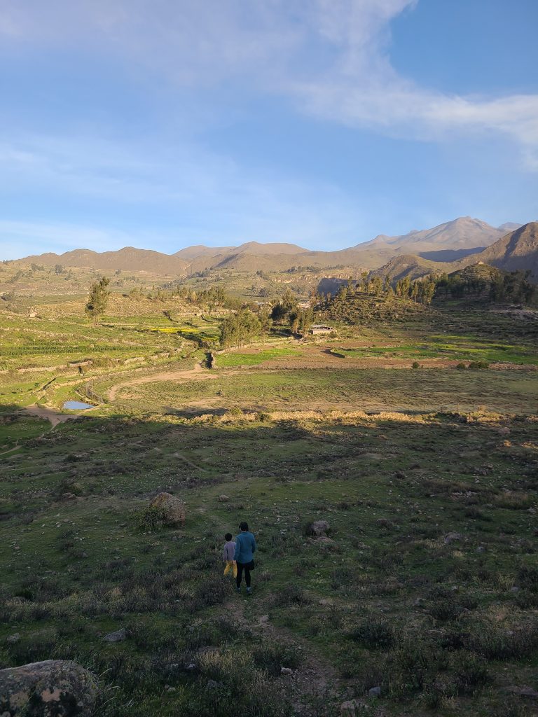 Retour de ballade près de Cabanaconde