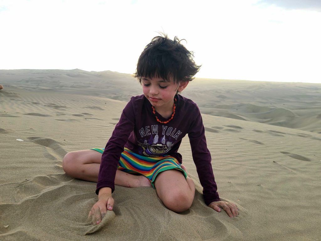 Un grand bac à sable